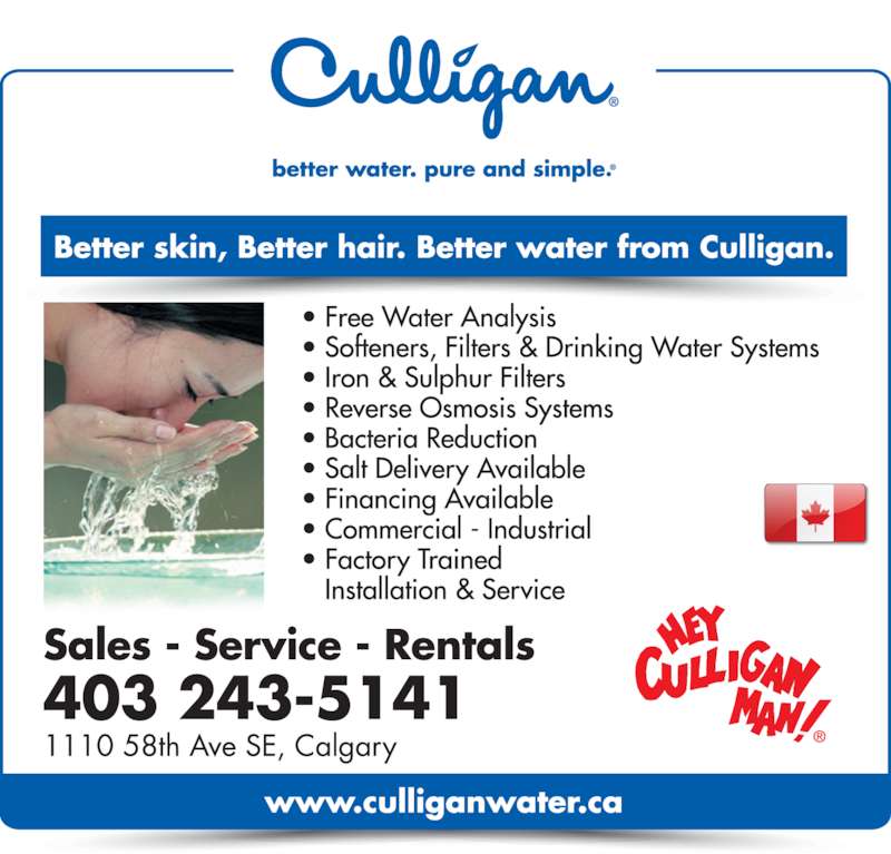 Culligan Water 1110 58 Ave SE, Calgary, AB