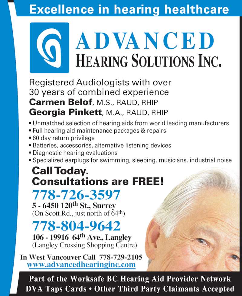 Advanced Hearing Solutions Inc Opening Hours 56450 120 Street