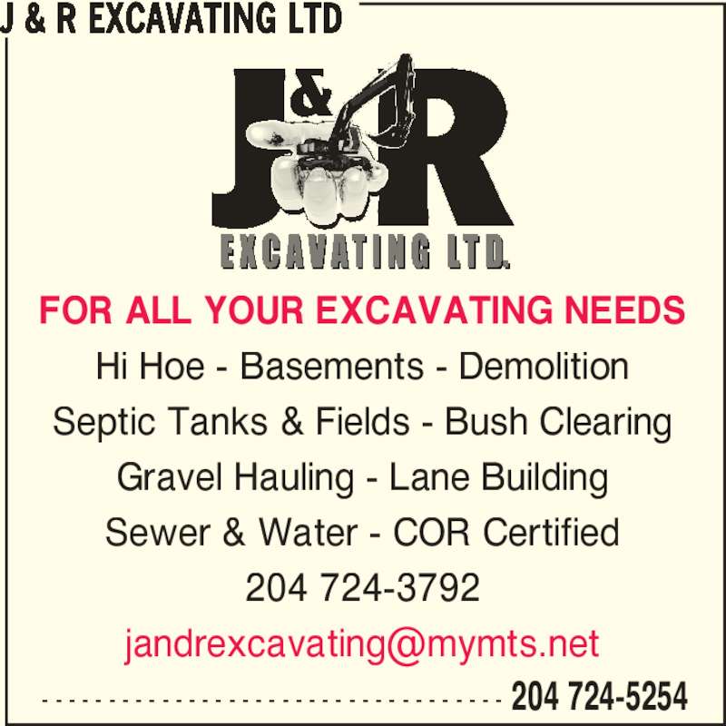 J & R Excavating Ltd