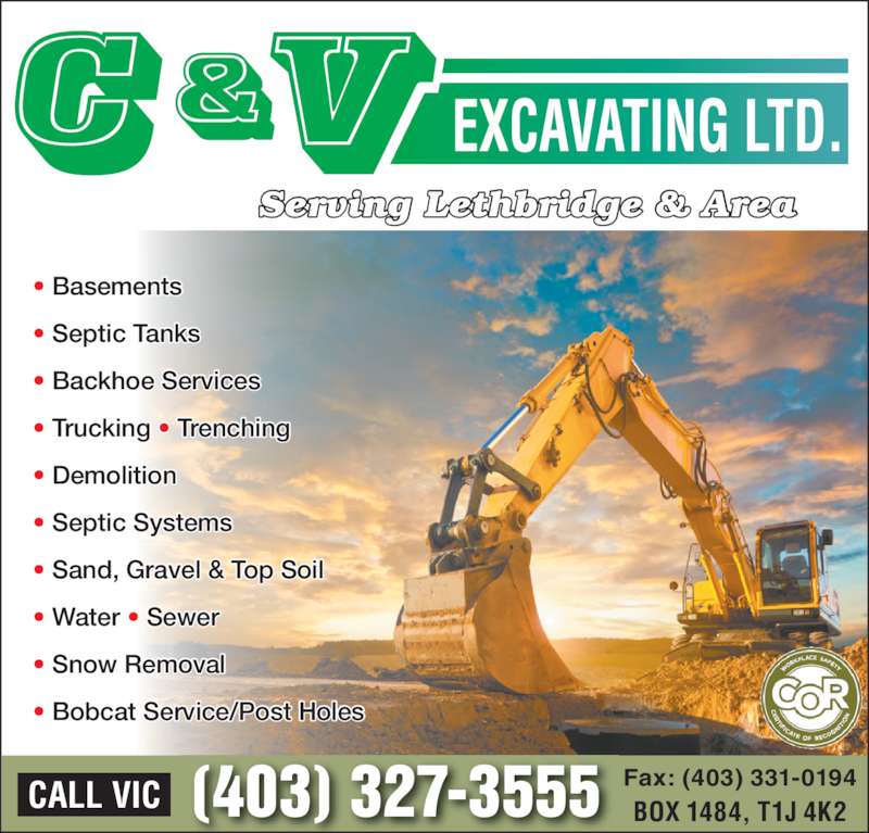 C&V Excavating Ltd | Canpages