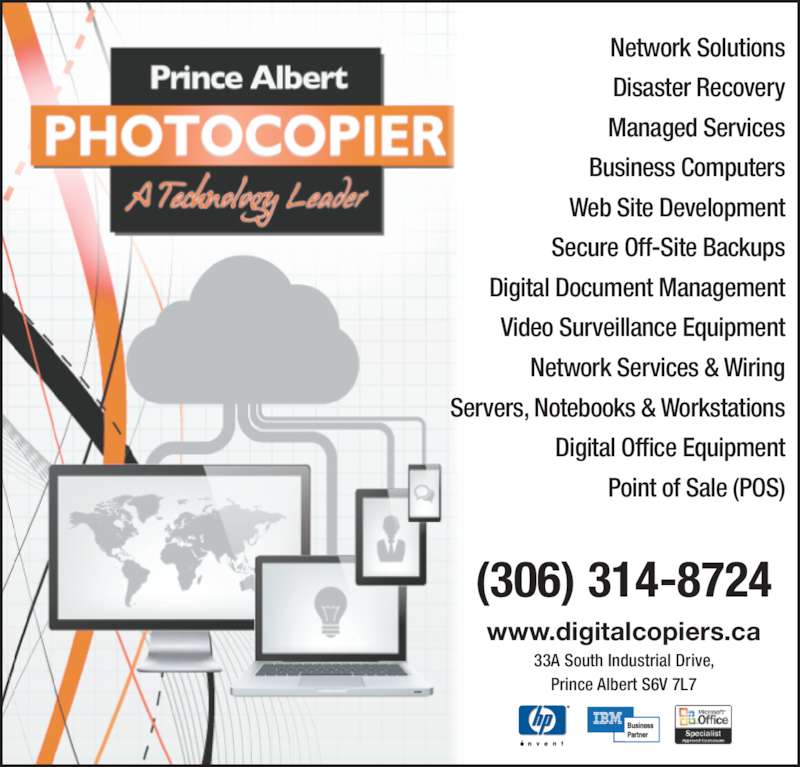 Prince Albert Photocopier Prince Albert, SK 33A South Industrial Dr