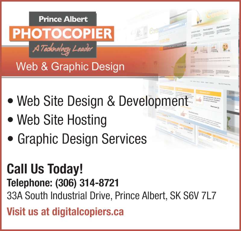 Prince Albert Photocopier Prince Albert, SK 33A South Industrial Dr