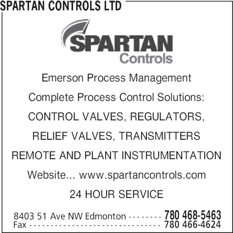 Spartan Controls Ltd 8403 51 Ave NW, Edmonton, AB