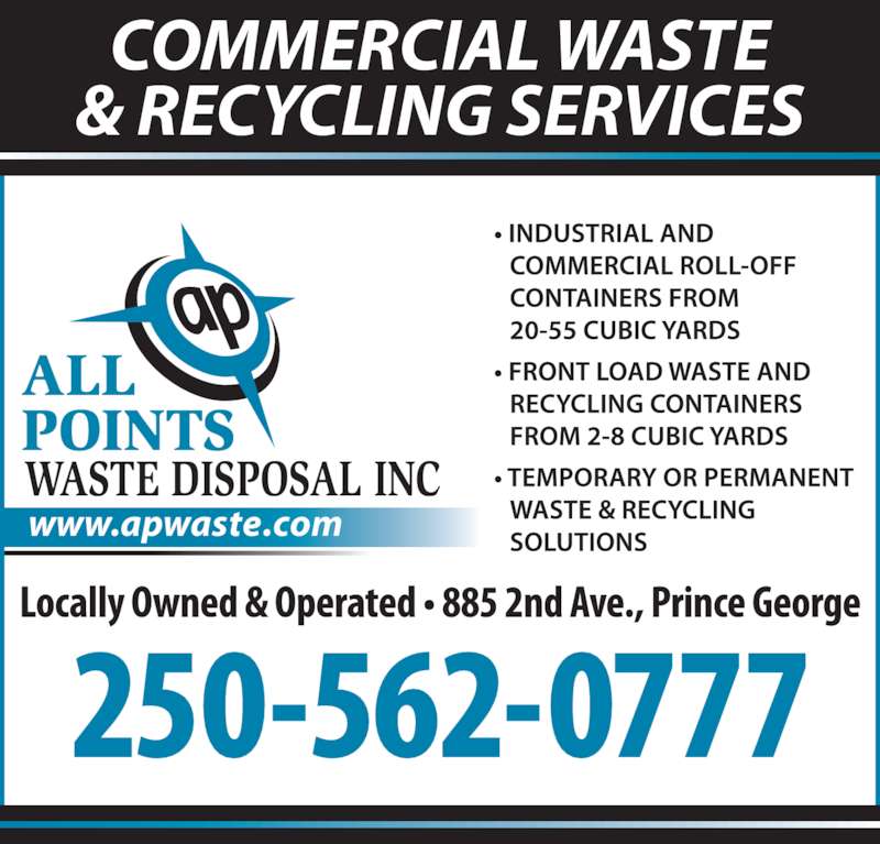 All Points Waste Disposal Inc 885 2nd Ave, Prince BC