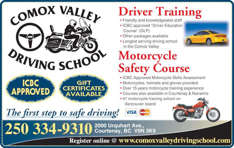 Comox Valley Driving School Courtenay BC 2000 Urquhart Ave Canpages