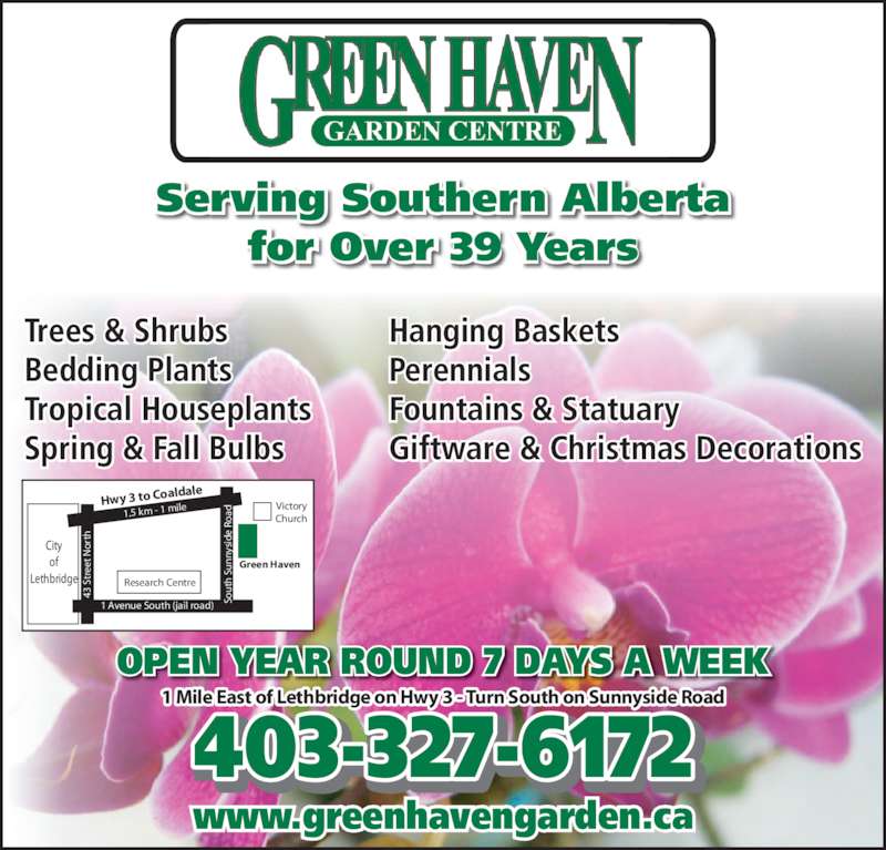 Green Haven Garden Centre - 5 South Sunnyside Rd, Lethbridge, AB