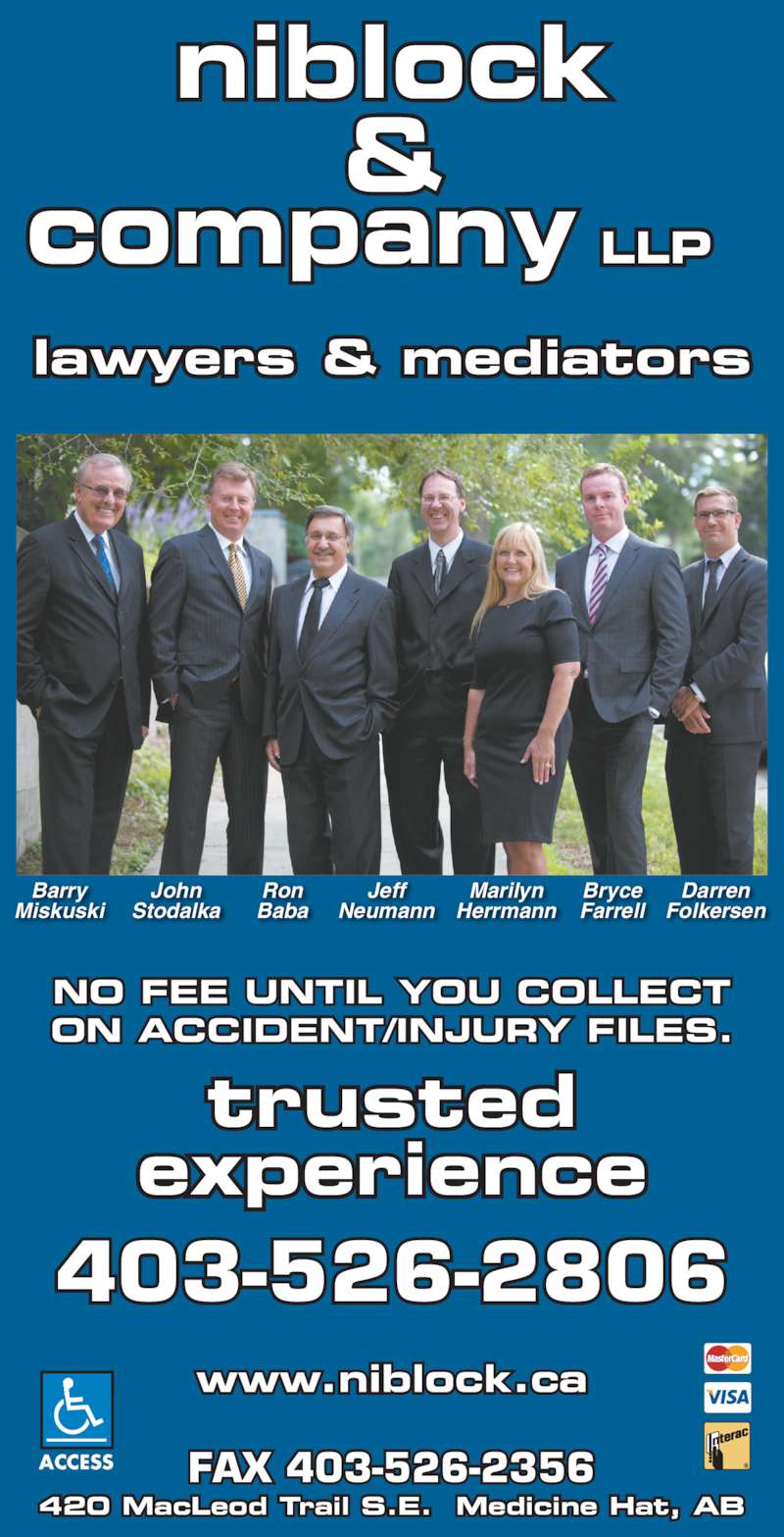 Niblock & Company LLP Opening Hours 420 MacLeod Trail SE, Medicine