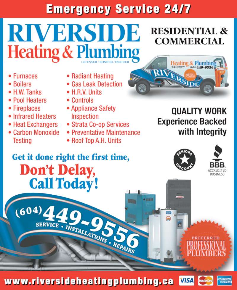 Riverside Heating & Plumbing Opening Hours 20420445 62 Ave