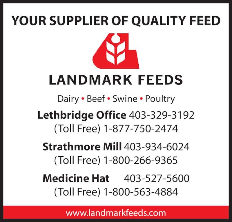 Landmark Feeds 3102 12 Ave N, Lethbridge, AB