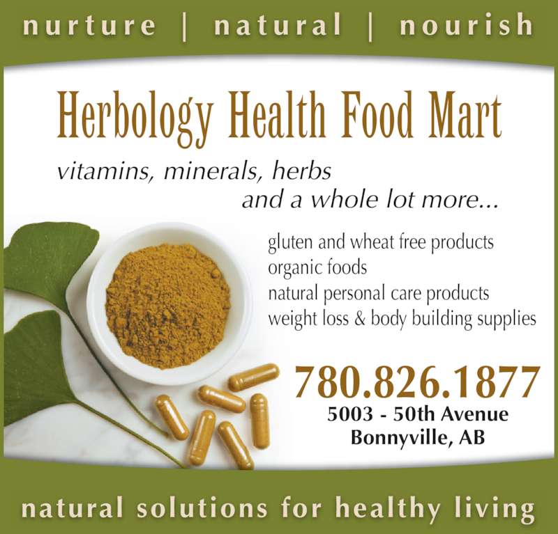 Herbology Health Food Mart Opening Hours 5003 50 Ave, Bonnyville, AB