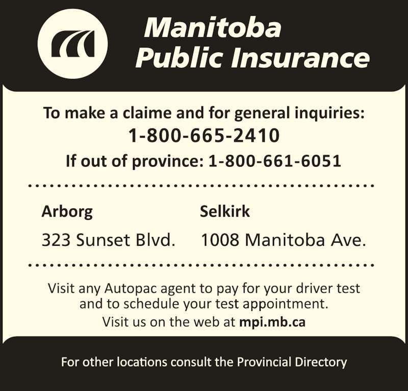 Manitoba Public Insurance Canpages