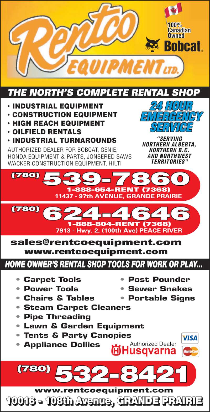 Rentco Equipment Ltd Grande Prairie, AB