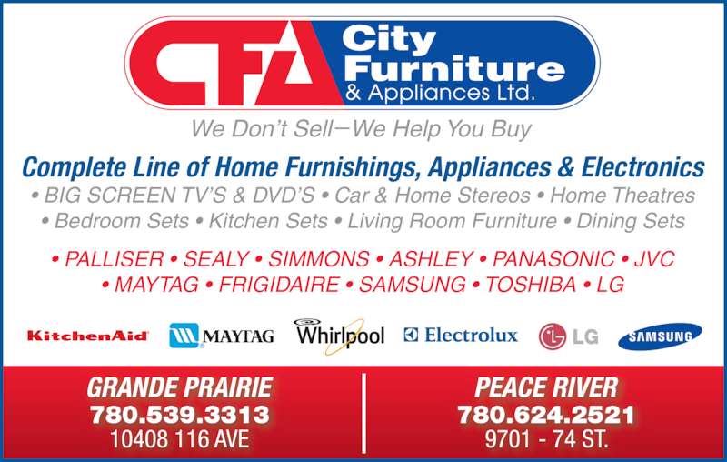 City Furniture & Appliances Opening Hours 10408 116 Ave, Grande