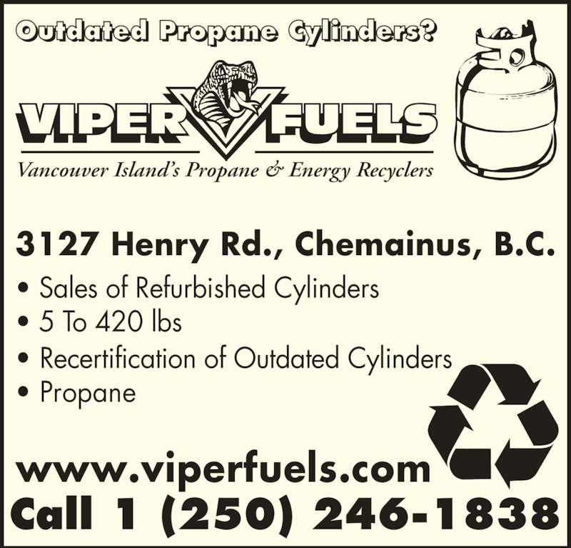 Viper Fuels Inc Chemainus, BC 3127 Henry Rd RR 4 Canpages