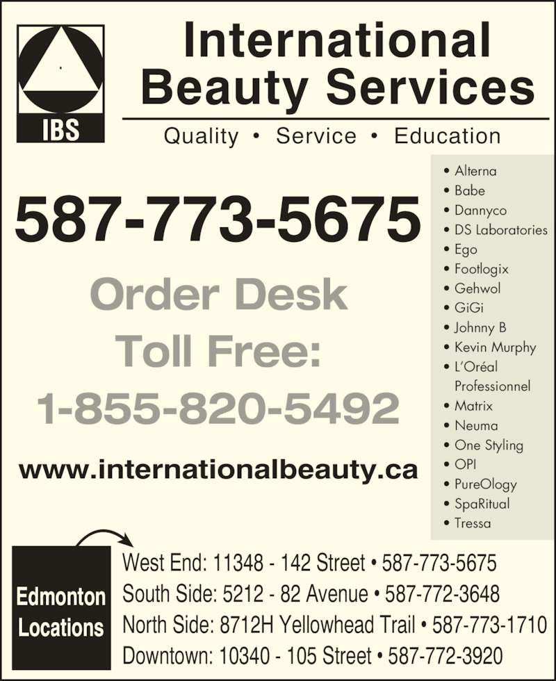 International Beauty Services 11348 142 St NW, Edmonton, AB