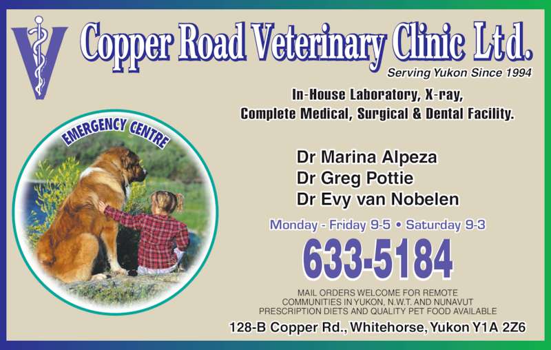 Copper Road Veterinary Clinic Ltd Opening Hours 128B Copper Rd