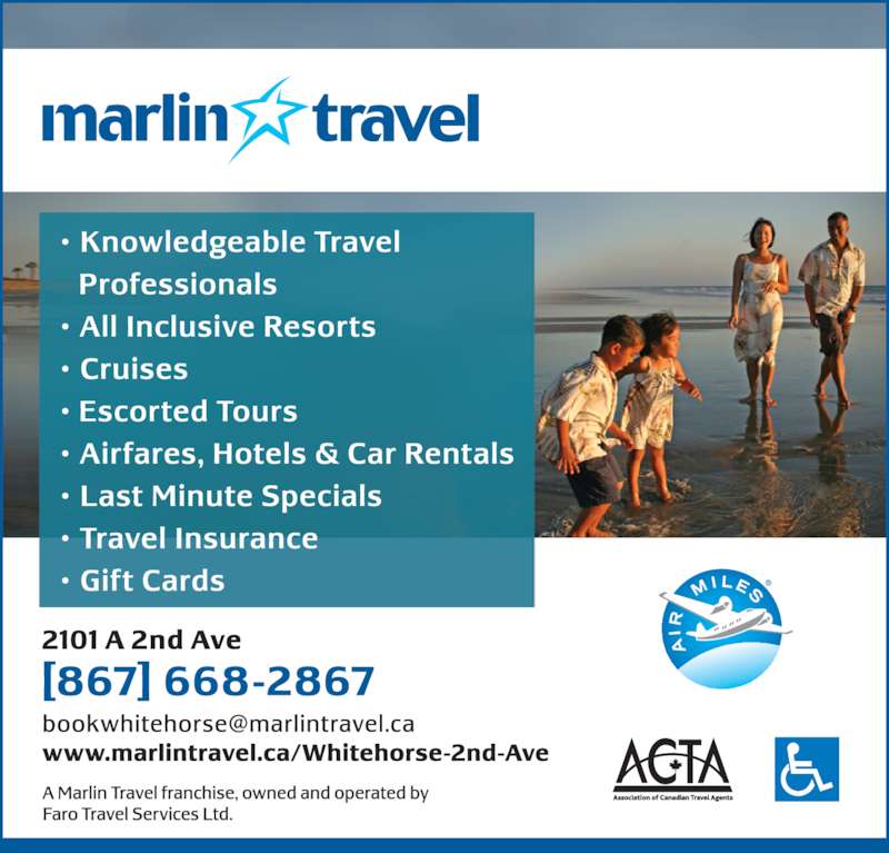 Marlin Travel - Opening Hours - 2101A 2nd Ave, Whitehorse, YT