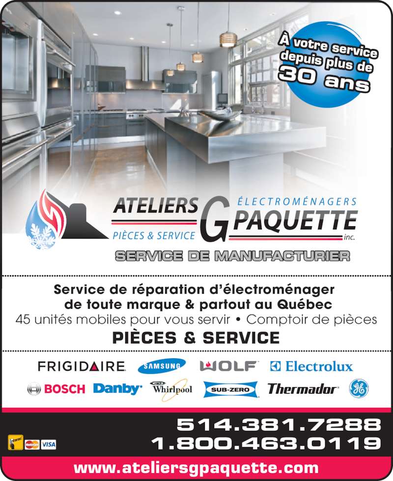Ateliers G Paquette Inc Canpages FR