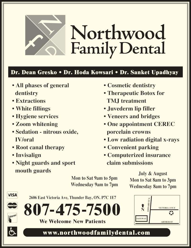 Northwood Family Dental Opening Hours 2606 Victoria Ave E, Thunder