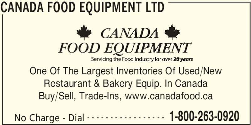 Serve Canada Food Equipment Ltd Serve Canada Food Equipment Ltd