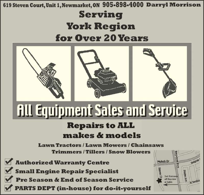 All Equipment Sales & Service 619 Steven Crt, Newmarket, ON