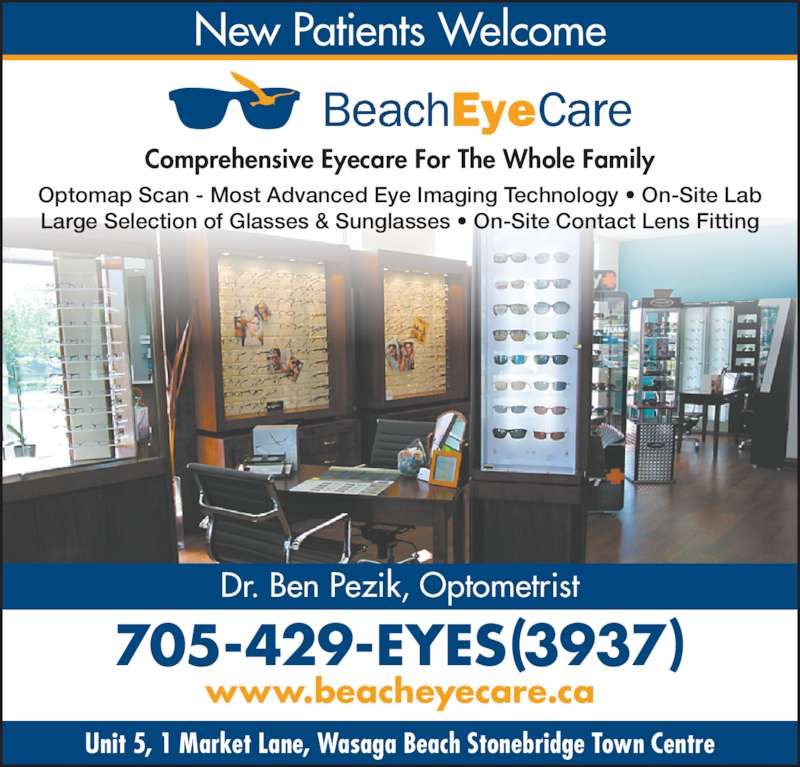 Beach Eye Care Opening Hours 1 Market Lane Wasaga Beach, Wasaga