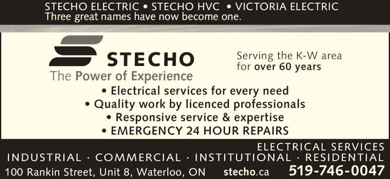 Harold Stecho Electric Ltd Opening Hours 100 Rankin St