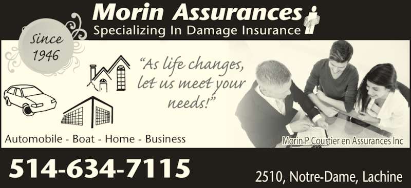 Morin Assurances Opening Hours 2510, rue NotreDame Morin Assurances Opening Hours 2510, rue NotreDame
