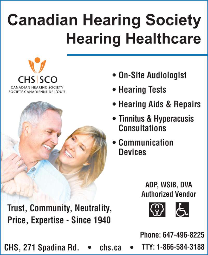 Canadian Hearing Society 271 Spadina Rd, Toronto, ON