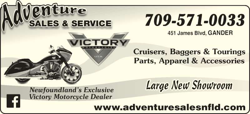 Adventure Sales and Service - Gander, NL - 451 James Blvd | Canpages