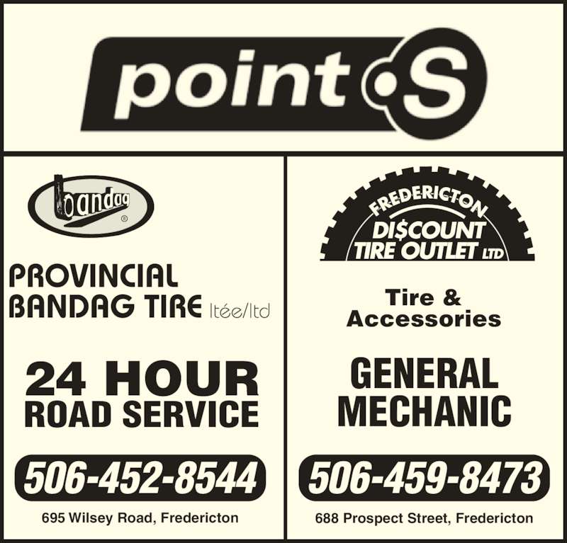 Auto Repair Garages Near Me >> Provincial Bandag Tires Ltd/Ltée - 695 Wilsey Rd, Fredericton, NB Auto Repair Garages Near Me >> Provincial Bandag Tires Ltd/Ltée - 695 Wilsey Rd, Fredericton, NB
