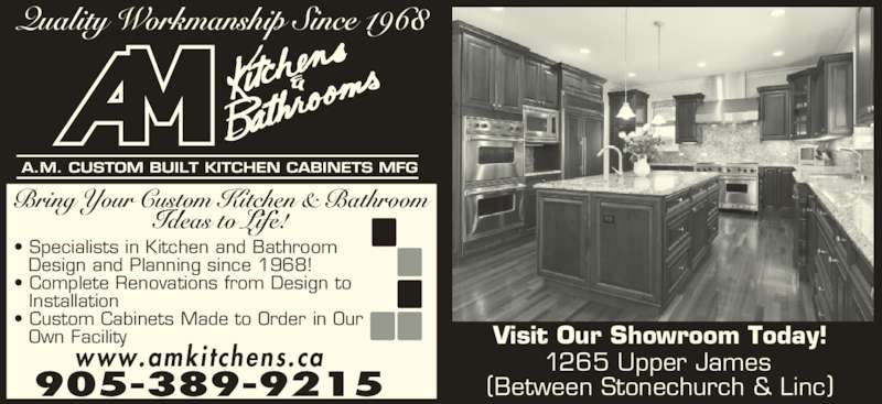 A M Custom Built Kitchen Cabinets Mfg Opening Hours