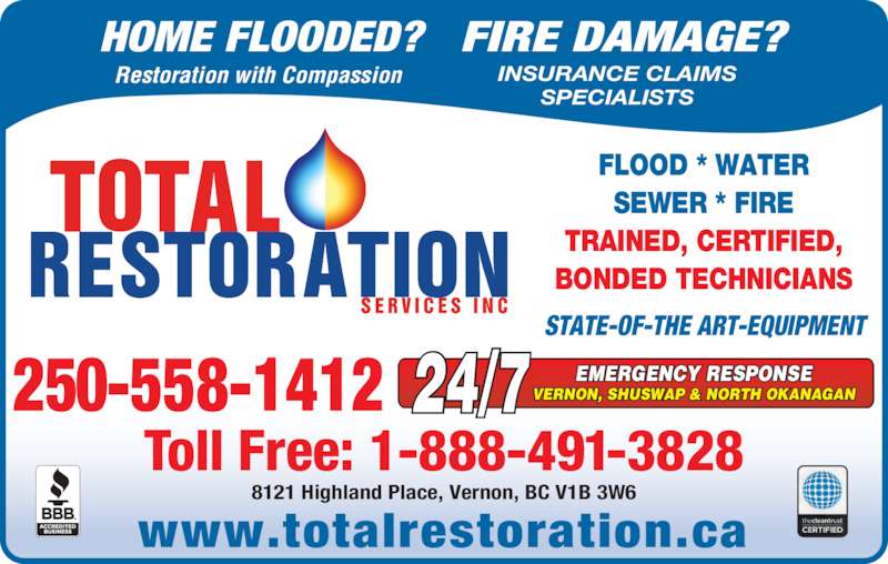 Total Restoration Services Inc Opening Hours 8121 Highland Pl