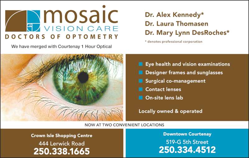 Mosaic Vision Care Courtenay, BC 519G 5th St Canpages