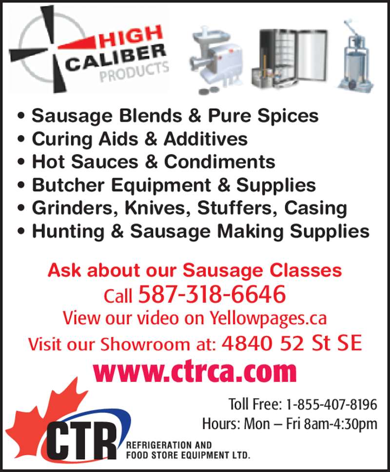 CTR Refrigeration & Food Store Equipment Ltd Opening Hours 4840 52