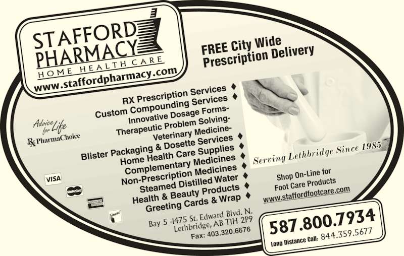 Stafford Pharmacy & Home Healthcare Opening Hours 1475 St Edward