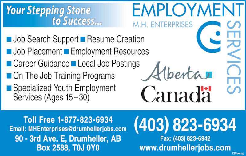 M H Enterprises Opening Hours 90 3 Ave E, Drumheller, AB