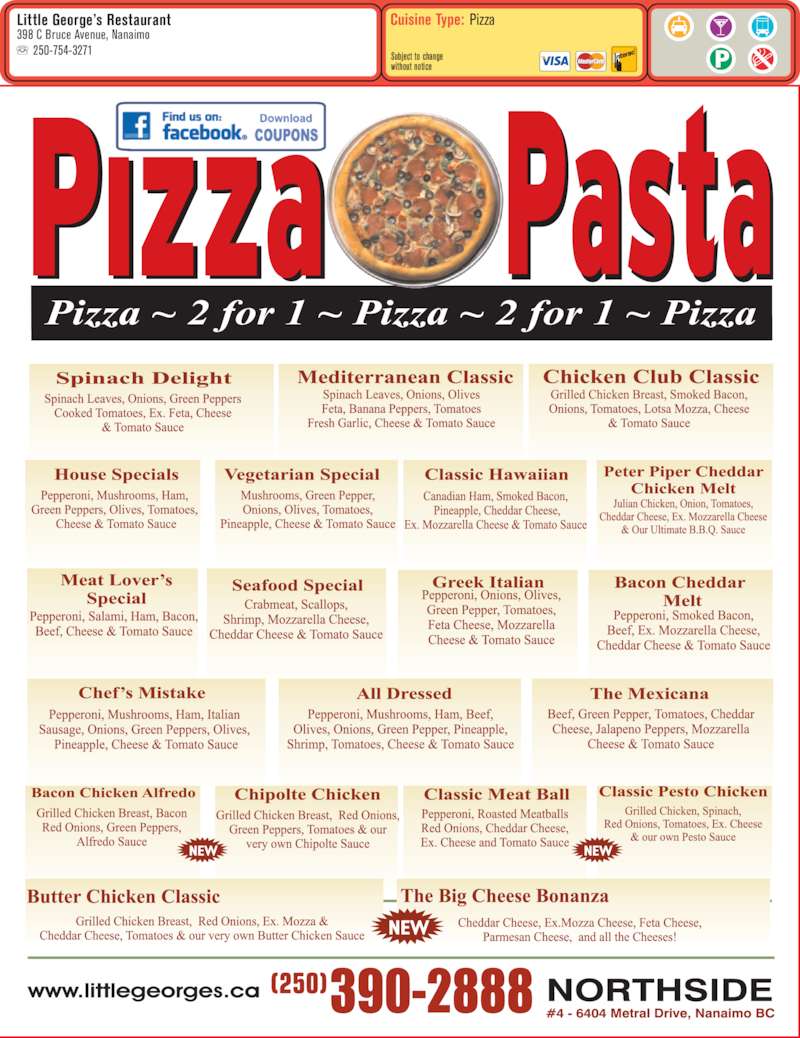 Little Pizza & Pasta Nanaimo, BC 46404 Metral Dr Canpages