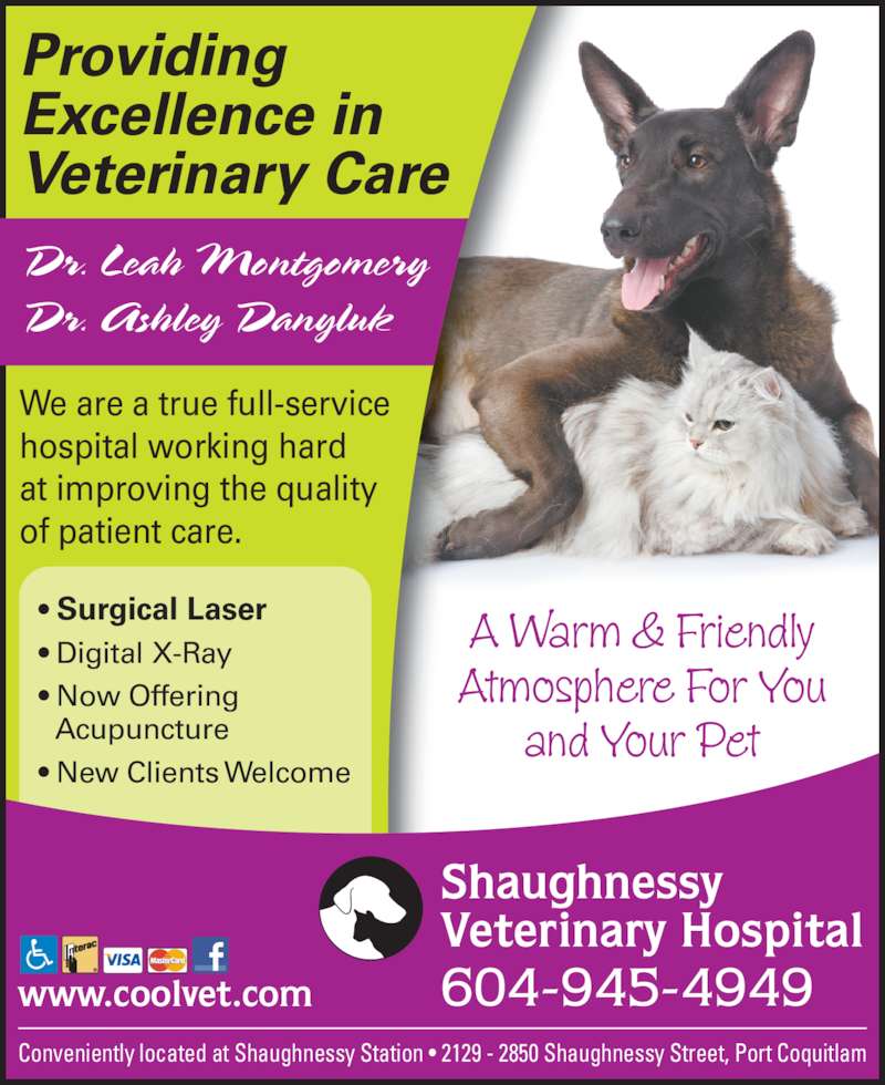 Shaughnessy Veterinary Hospital Ltd Port Coquitlam, BC 21292850