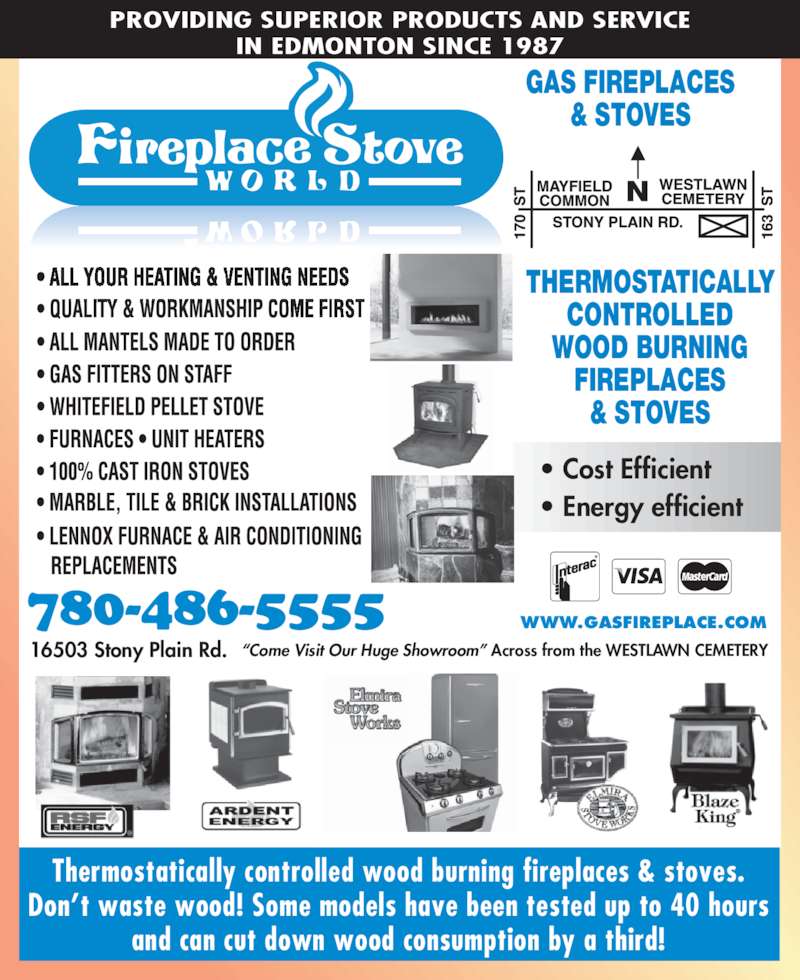 Fireplace Stove World Opening Hours 16503 Stony Plain Rd NW