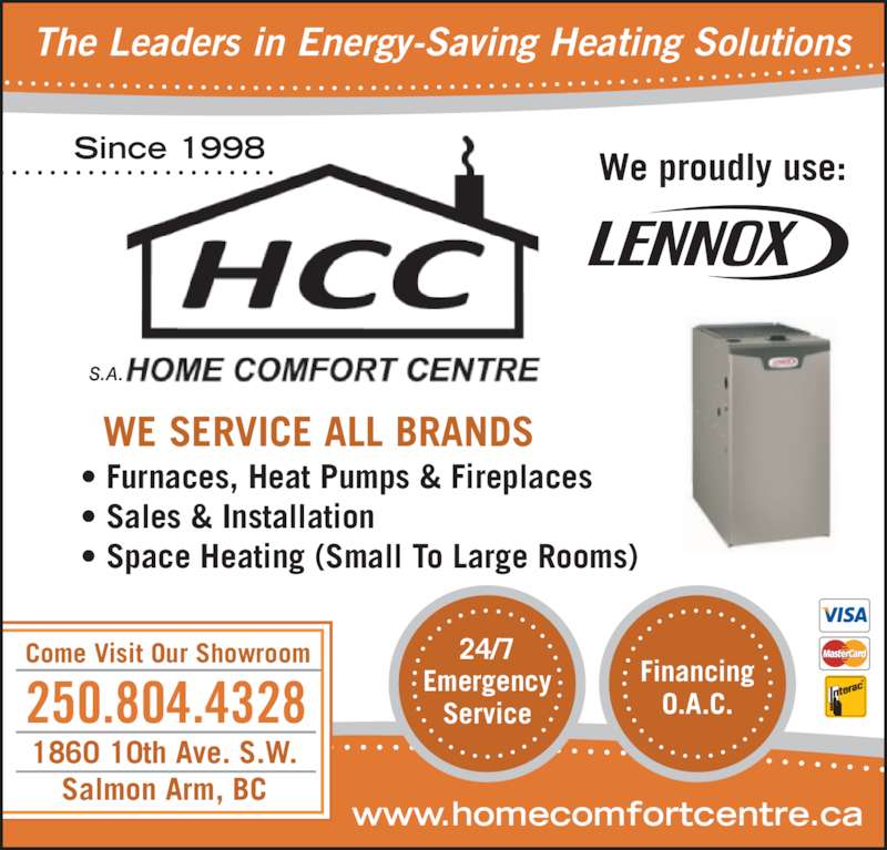 Home Comfort Centre Salmon Arm, BC 1860 10 Ave SW Canpages