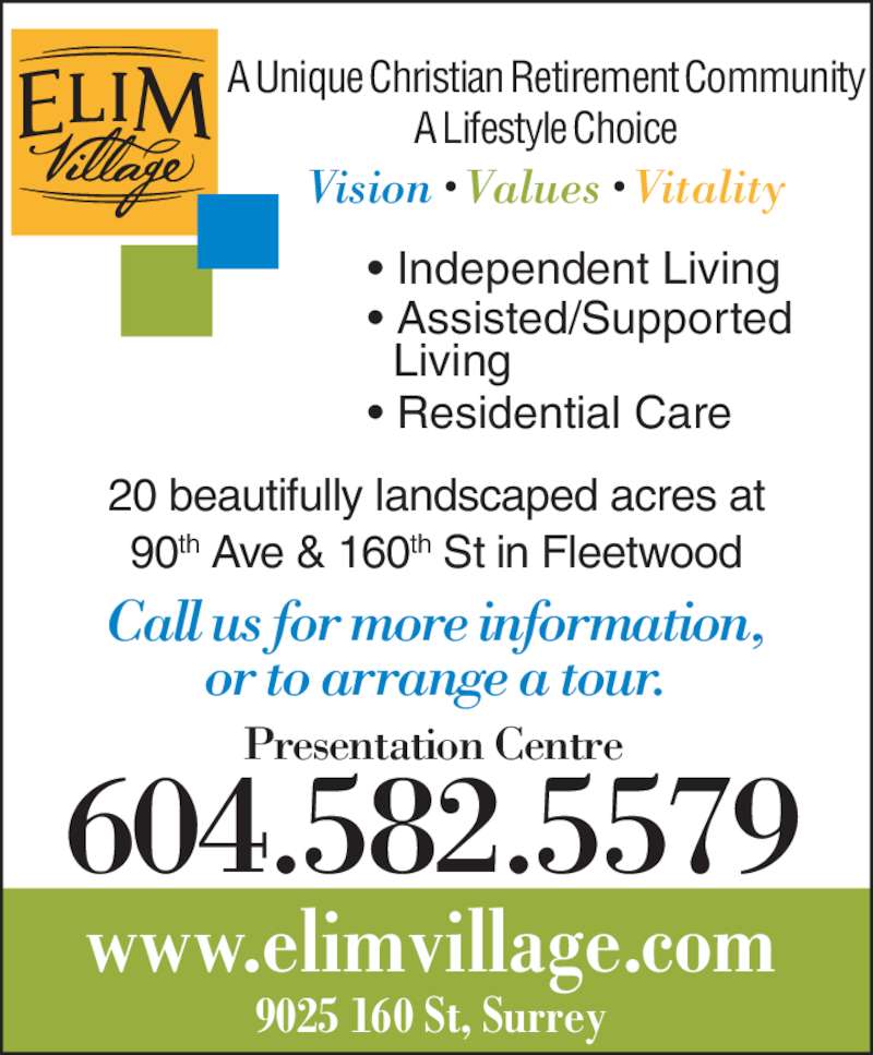 Elim Village 9067 160 St, Surrey, BC