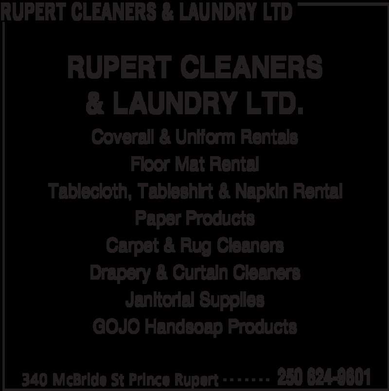 Rupert Cleaners & Laundry Ltd Opening Hours 340 McBride St, Prince