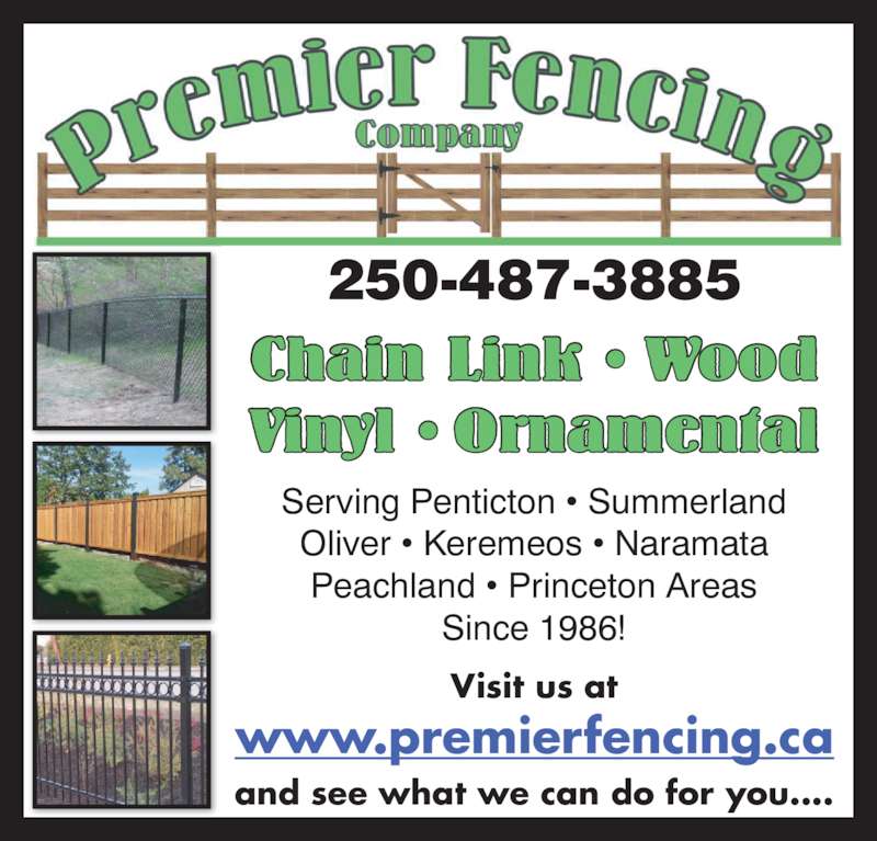 Premier Fencing Co - Penticton, BC - 1041 Holden Rd | Canpages