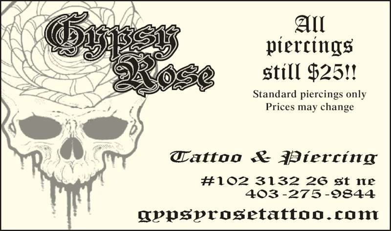 gypsy rose tattoo calgary ab 102 3132 26th street ne gypsy rose tattoo calgary ab 102 3132 26th street ne