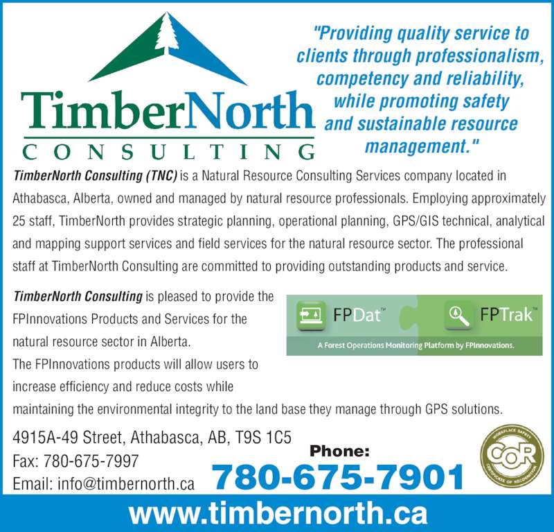 Timbernorth Consulting Display Ad Phone Timbernorth Consulting Display Ad Phone