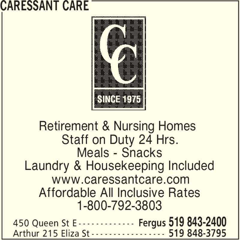 Caressant Care Opening Hours 450 Queen St E, Fergus, ON Caressant Care Opening Hours 450 Queen St E, Fergus, ON