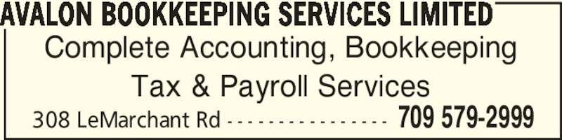 avalon bookkeeping and tax service free wiring diagram for you bookkeeping services flyer