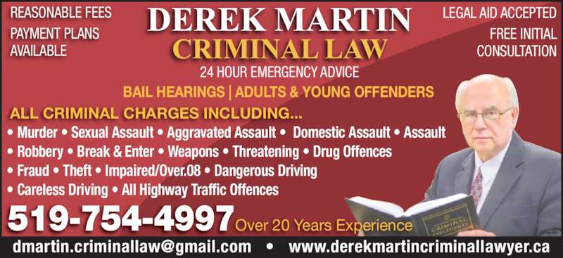 Derek Martin Criminal Law Firm - Brantford, ON - 47 Queen