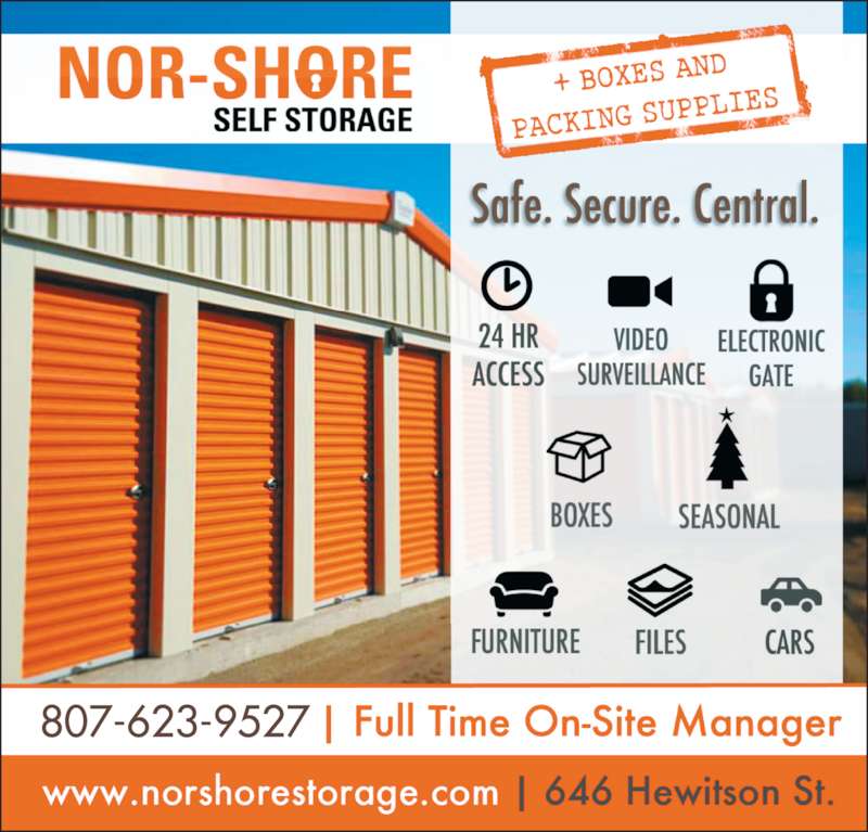 NorShore Self Storage Thunder Bay, ON 646 Hewitson St Canpages